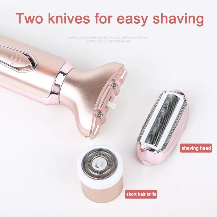 Professional 2 in 1 Epilator Electric Razor Hair Removal for Women Painless Face Shaver Bikini Pubic Hair Trimmer Machine Tools