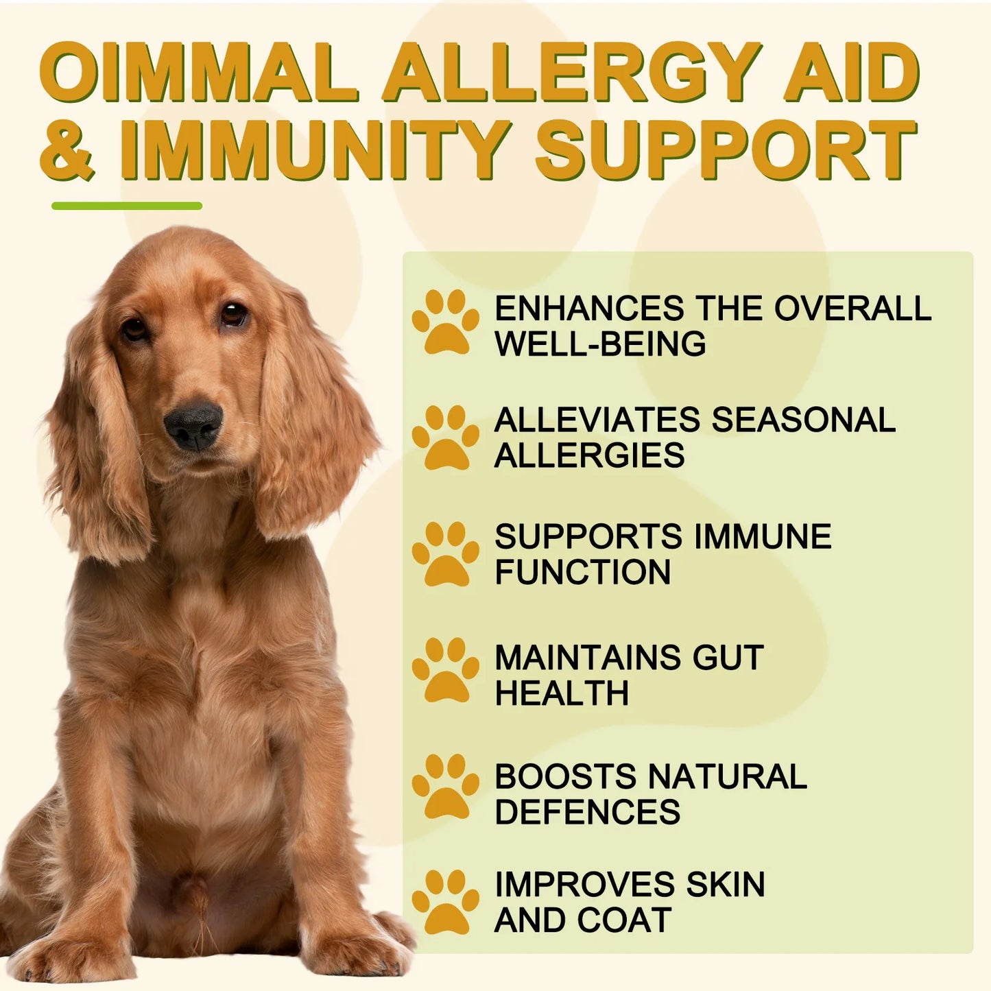 Comprehensive Canine Allergy Aid & Immunity Support Strengthening Dog's Defenses Against Allergens Enhanced Health and Vitality