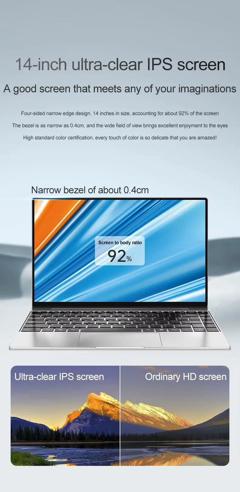 New Laptop Computer Windows 11 Pro Intel Celeron N4000 2025 Notebook PC Gamer 12GB RAM 512GB 1TB SSD 1920*1080 Office Computer