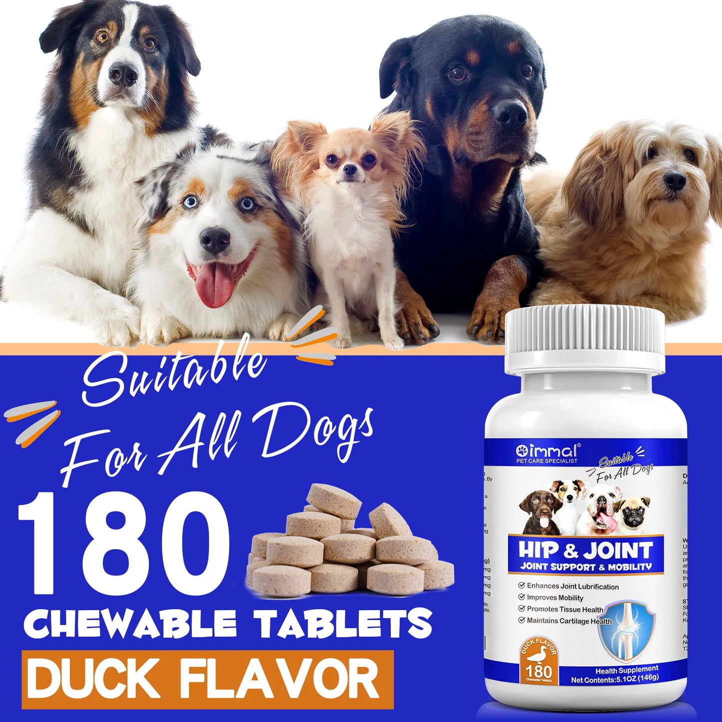 Hip and Joint Supplement Nourishing Support for Your Canine Companions Mobility and Flexibility Support Joint Health for Dogs