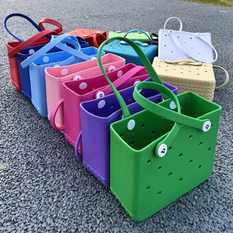 Bogg Bag Mini Childs Beach Rubber Tote Bags XL L M Size EVA Waterproof Summer Storage Basket Women Shopping Bag Kid Beach Bag