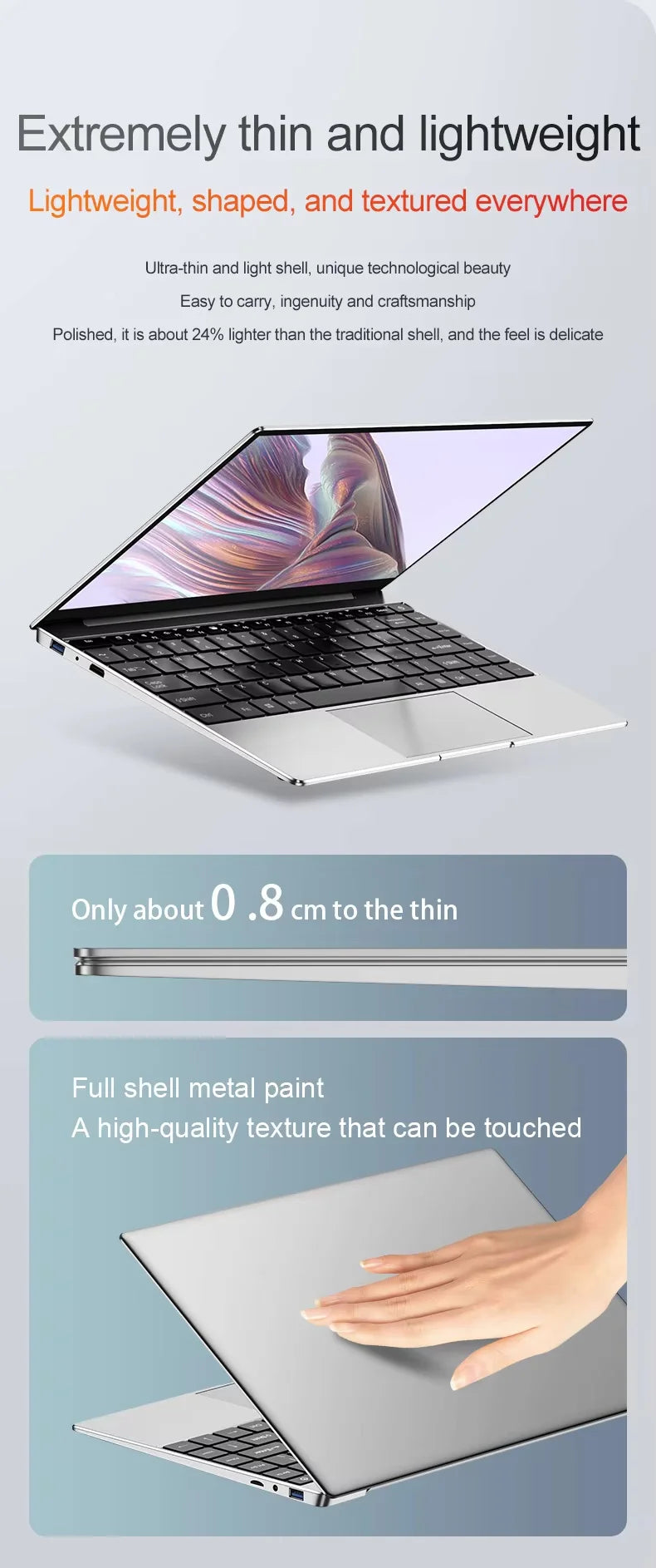 New Laptop Computer Windows 11 Pro Intel Celeron N4000 2025 Notebook PC Gamer 12GB RAM 512GB 1TB SSD 1920*1080 Office Computer