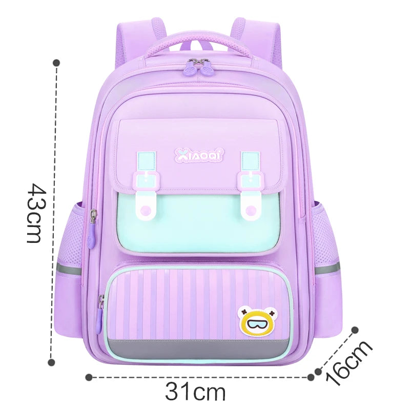 Fashion British Style School Bag Students 2-6 Years Old ridge protection Easy Storage Anti Water Backpack
