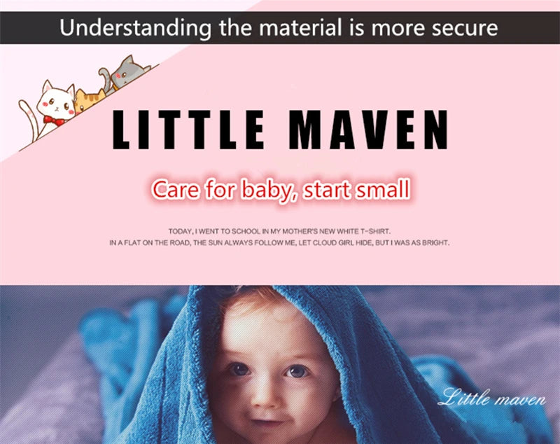 Little maven Children's Clothing 2024 Autumn Spring Baby Girls Kids Clothes Long Sleeves Cartoon Bees Dress with Pockets Cotton