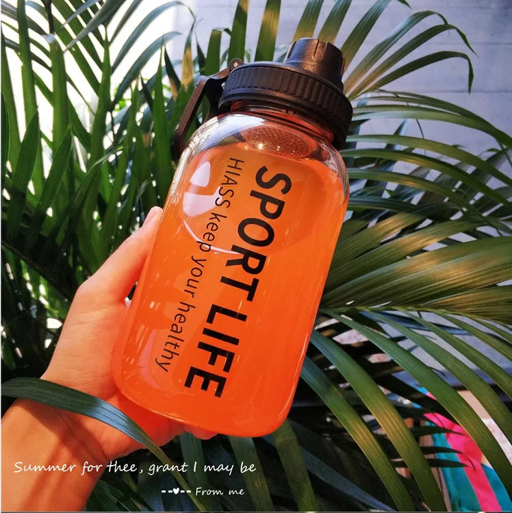 Portable Creative 700ML 1000ML Big Glass Bottle Container For Drinks Beverage With Tea Infuser Filter Girl Men Leakproof Cup
