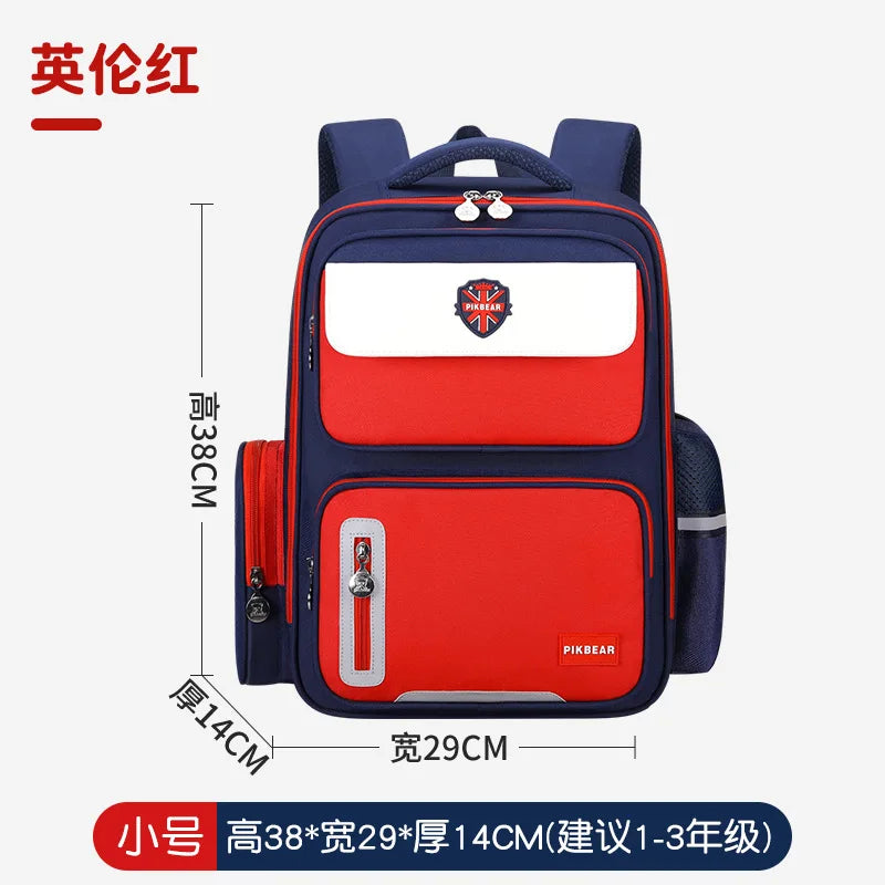 Shaodong's Lightweight Burden-Reducing Kidsren's Backpacks Large Capacity Multi-Flap Pocket Pants Primary School Students Grades