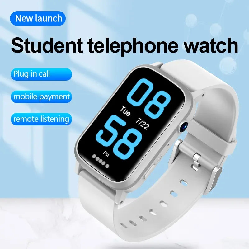 4G Kids Smart Watch with Camera Wifi+LBS Positioning 1.47" Screen 500mah Class Mode Video Call Smartwatch for Girls Boys