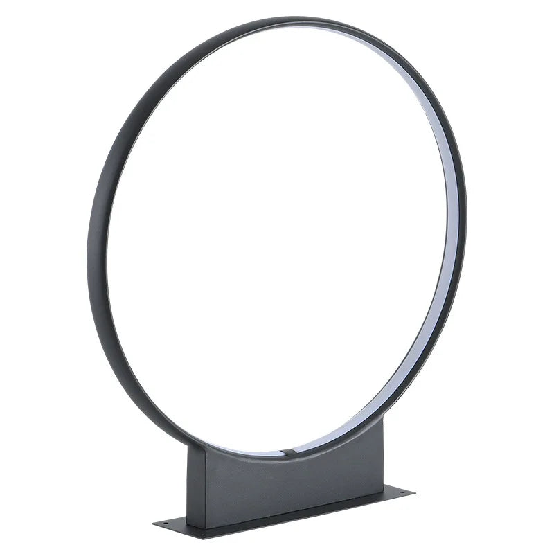 Modern Villa Courtyard Residential Garden View Outdoor Waterproof Ring LED Lawn Light
