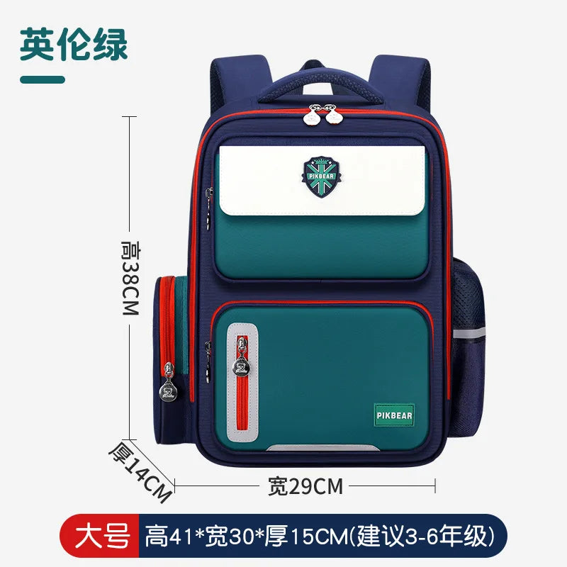 Shaodong's Lightweight Burden-Reducing Kidsren's Backpacks Large Capacity Multi-Flap Pocket Pants Primary School Students Grades