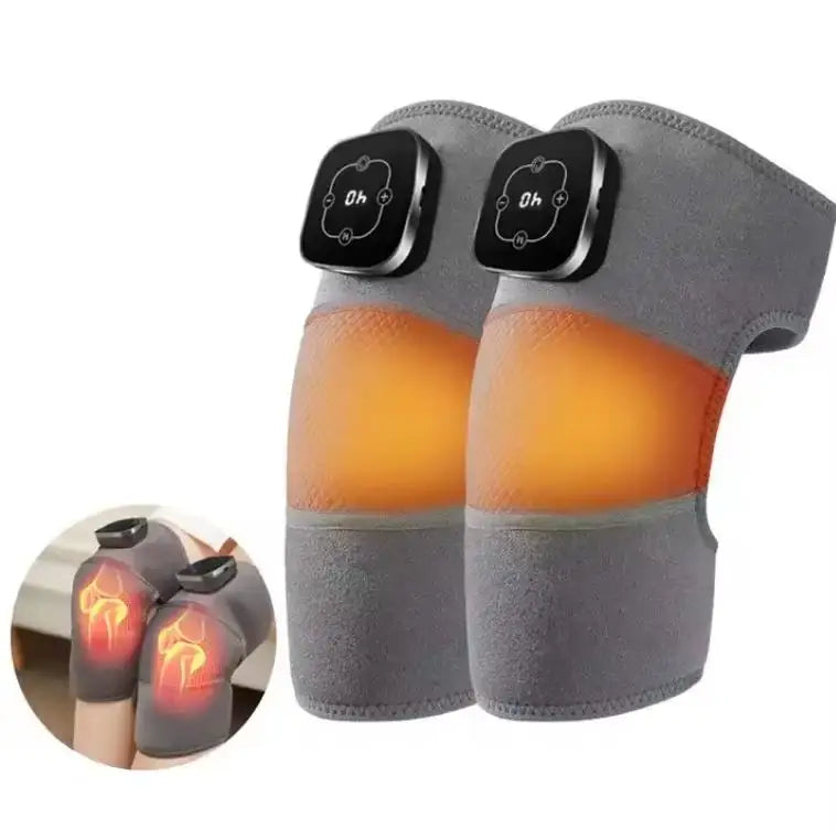 Cordless Knee Massager Shoulder Brace With Heat 3-In-1 Heated Knee Elbow Shoulder Brace Wrap Knee Massager Heat and Vibration