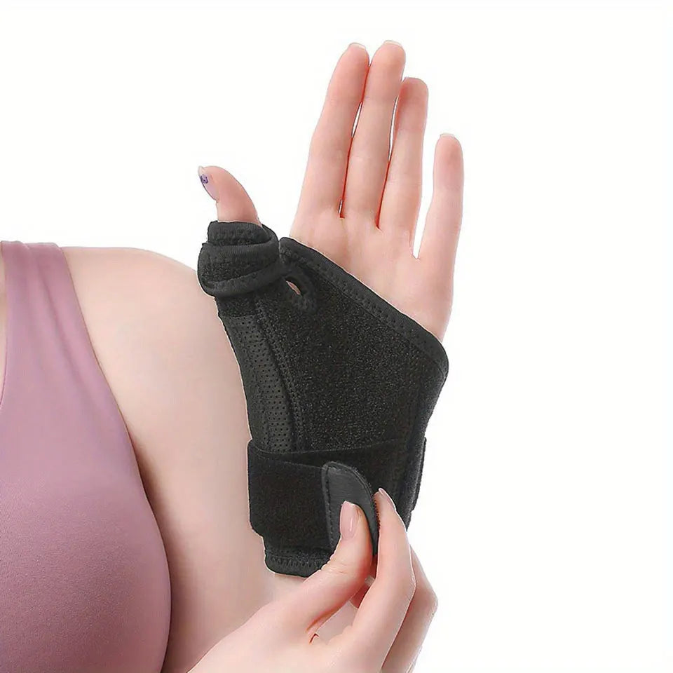 JK050 Comfortable Nylon Neoprene Thumb Wrist Brace Reversible Splint for Left Right Hand Adjustable Support Stabilizer Soft