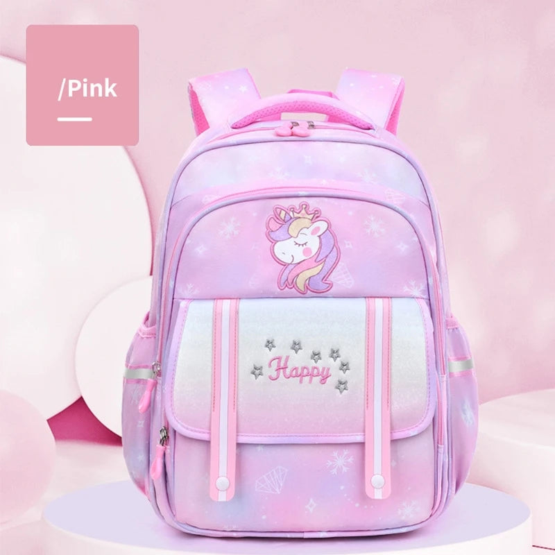 New Trend Girls Students Schoolbag Load Reduction Large Capacity Easy to Accommodate Backpack Mochila Esc