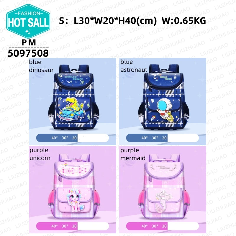 Fashion Cartoon Student School Bags Large Capacity ridge protection Waterproof Backpack Mochila Escolar