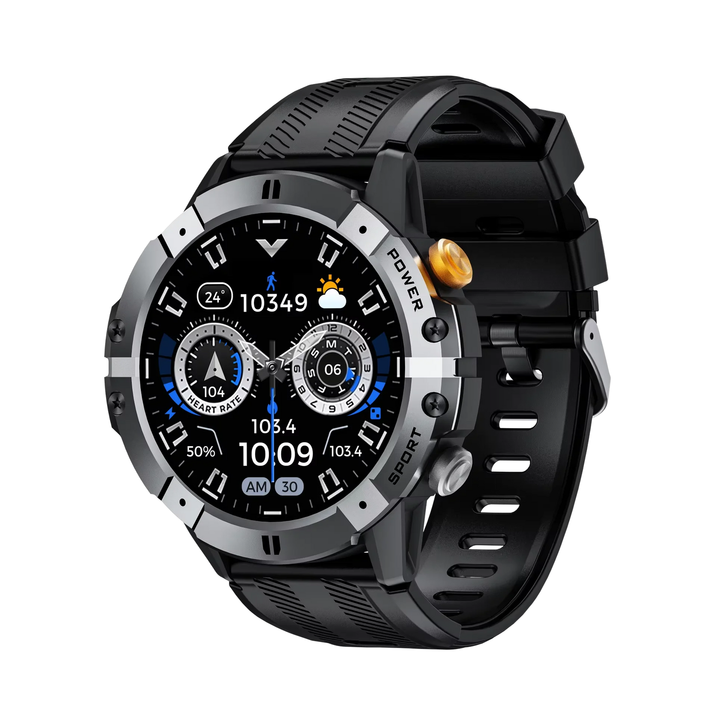 Hot Sale Rugged Smart Watch 1.52 Inch HD Screen Big Battery Waterproof Outdoor Sports C29 Watch PK C21 Smartwatch