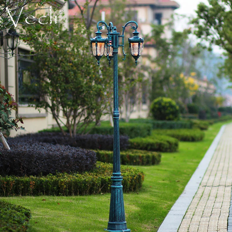 (H≈2.3M)Garden Lights Street Lights Lawn Flowers Park Lights Waterproof Outdoor Villa High Pole Lights Landscape