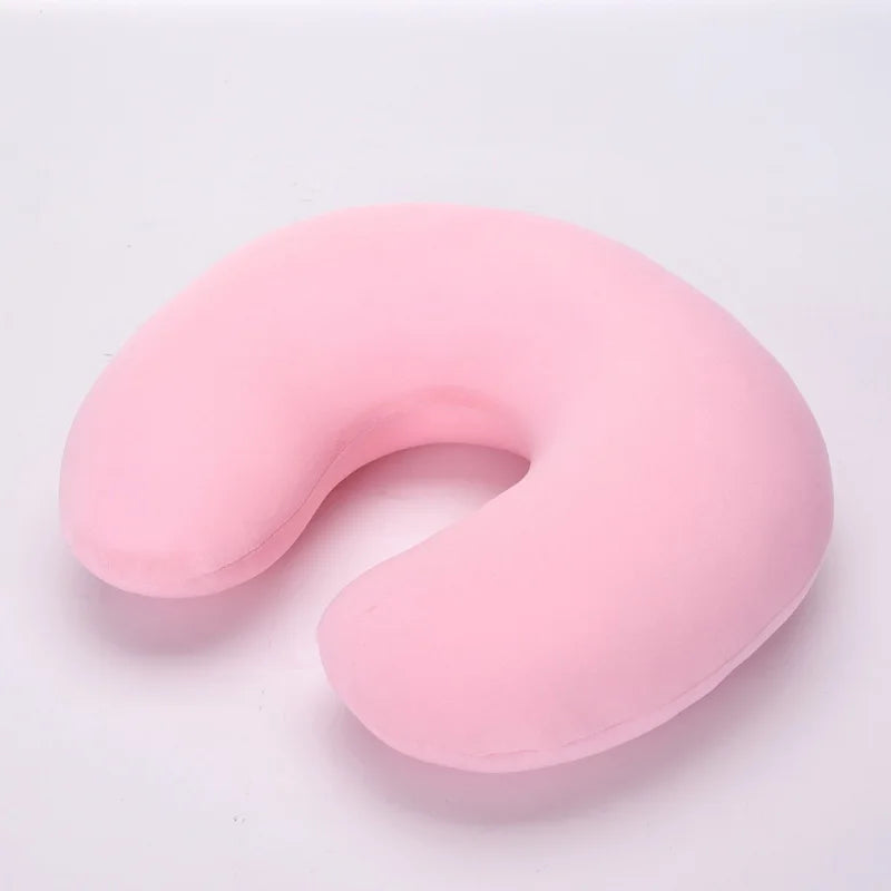 HazyBeauty Soild U Shaped Comfort Microbead Home Travel Car Neck Pillow Cushion Sleep Support Pain Relief Soft Nursing Cushion