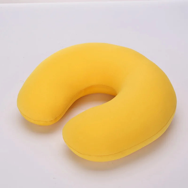 HazyBeauty Soild U Shaped Comfort Microbead Home Travel Car Neck Pillow Cushion Sleep Support Pain Relief Soft Nursing Cushion