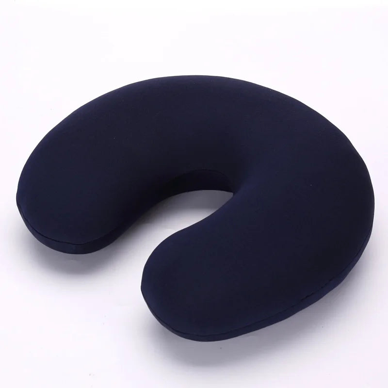 HazyBeauty Soild U Shaped Comfort Microbead Home Travel Car Neck Pillow Cushion Sleep Support Pain Relief Soft Nursing Cushion