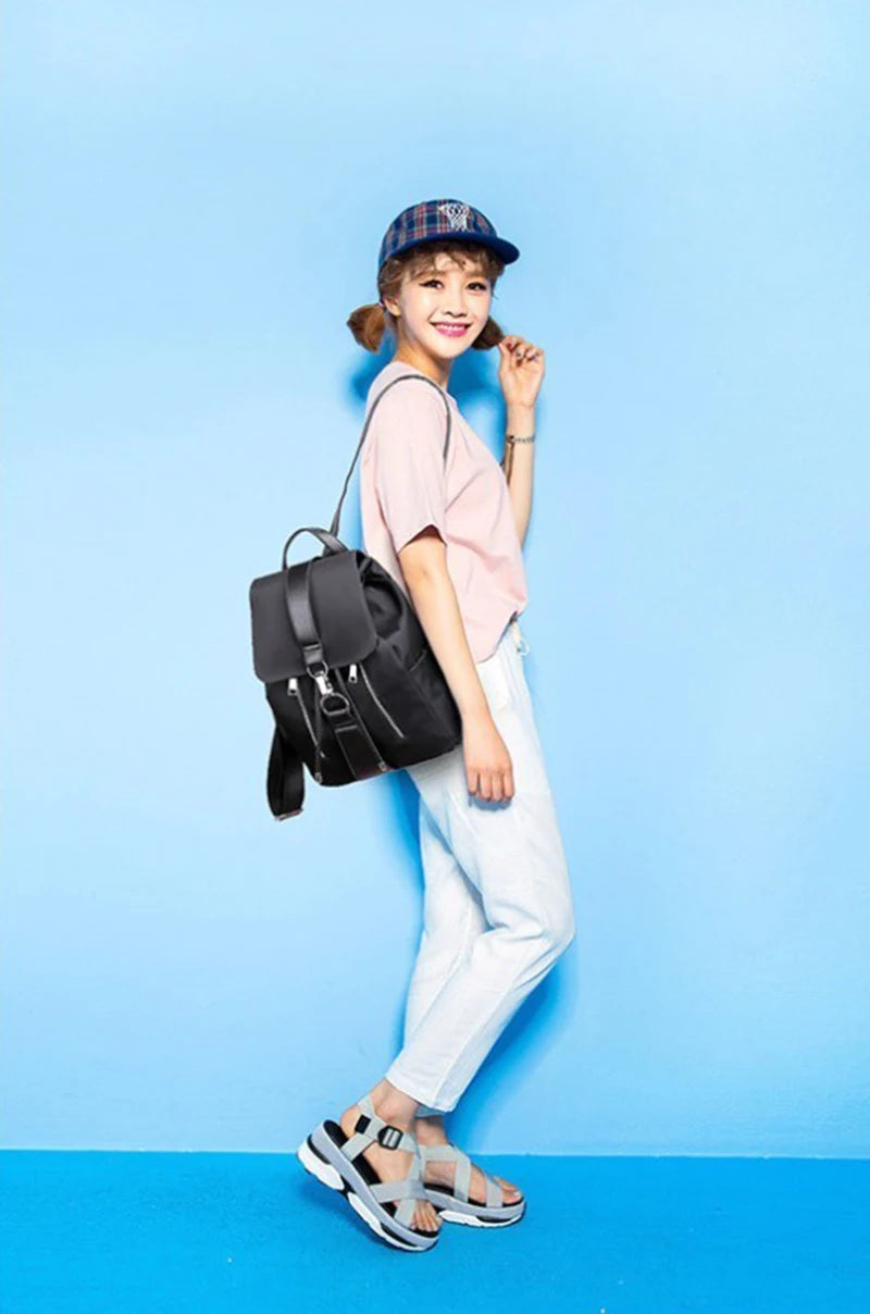 Women Backpack Designer High Quality Nylon Women Bag Fashion School Bags Large Capacity Knapsack Casual Travel Bags
