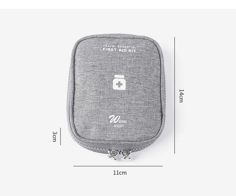 Mini Portable Medicine Storage Bag Camping Outdoor Travel First Aid Kit Medicine Bags Organizer Emergency Survival Bag Pill Case