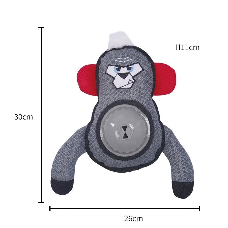 Cross-border Leakage Dog Toy Sound Paper Voice TPR Bite-resistant Molar-resistant Educational Interactive Fun Pet Supplies