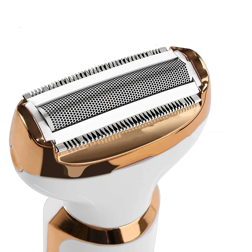 Portable Electric USB Rechargeable Ladies Shaving Razor Painless Facial Hair Removal 4 in 1 for Women