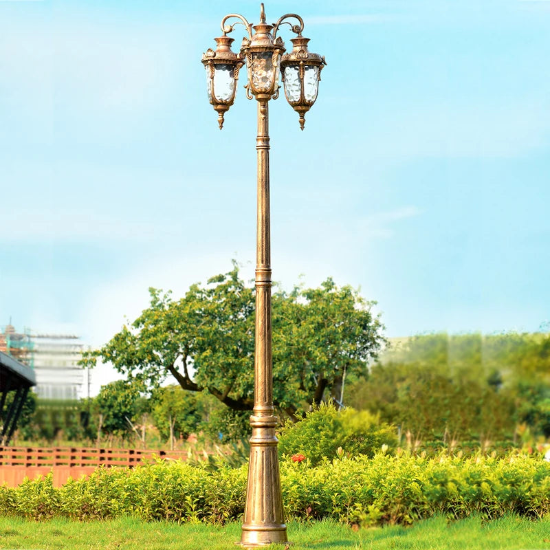 (H≈2.3M)Garden Lights Street Lights Lawn Flowers Park Lights Waterproof Outdoor Villa High Pole Lights Landscape