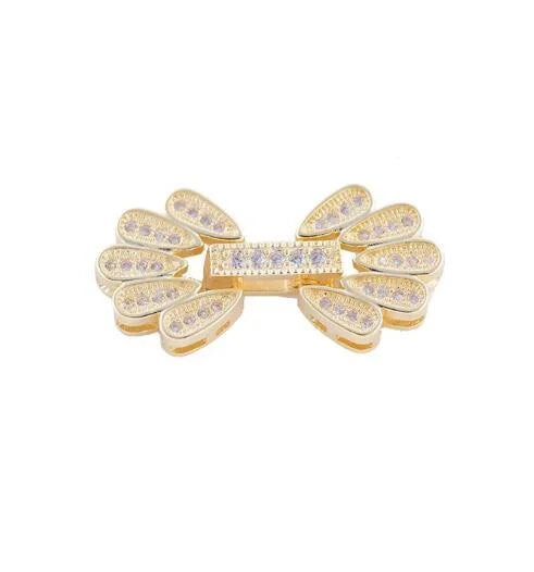 JUYA DIY Handmade Jewelry Findings Cubic Zirconia Fastener Clasps Connectors Accessories For Fashion DIY Jewelry Making Supplies