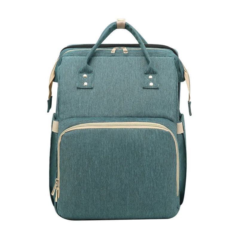 Mummy Maternity Nappy Bag Large Capacity Portable Folding Travel Beds Baby Stuff Mommy Bag Women Outdoor Stroller Backpack