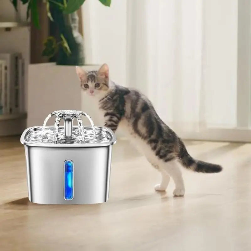 G92C 2.6L Automatic Pet Water Dispenser Drinking Fountain Cats Dog Watering Supply
