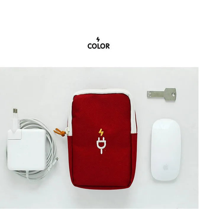 Travel Portable Charger Headphone Cable Digital Bag Storage Bag Travel Gadget Organizer Bag Electronics Accessories Storage Case