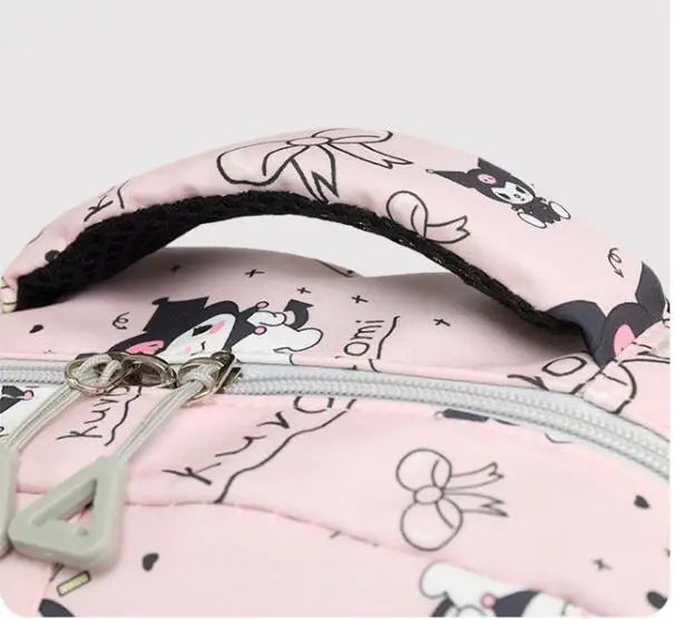Kawaii Kuromi Backpack Junior High School Bag Student Schoolbag Anime Cartoon Shoulder Bag Girls Gift