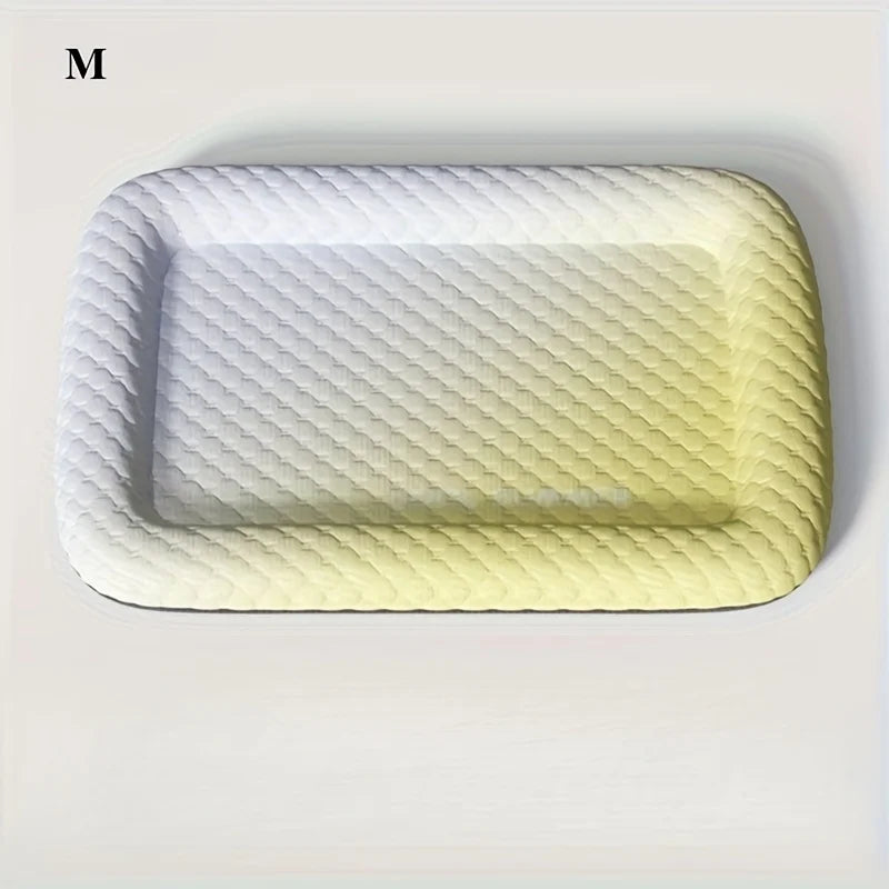 1pc Cool Pet Mat - Summer Cat and Dog Cooling Mat Washable Ice Self Cool Pad
