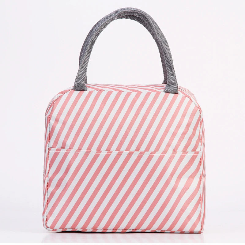 Large Capacity Lunch Bags Children's Cartoon Printed Lunch Bag Portable Picnic Tote Waterproof Heat Insulation Food Storage Bags