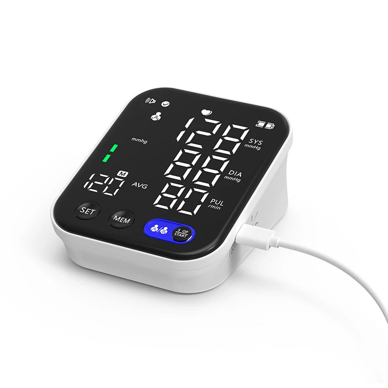 Medical Blood Pressure Monitor High Accurate Arm Cuff Tonometer Digital Sphygmomanometer Electronic Bp Monitors