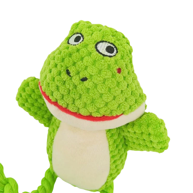 Dog Enrichment Toy Cute Animal Rope Dog Toy Plush Puppy Chew Pet Squeak Toy Cartoon Interactive Games For Dogs Stuff For Dogs