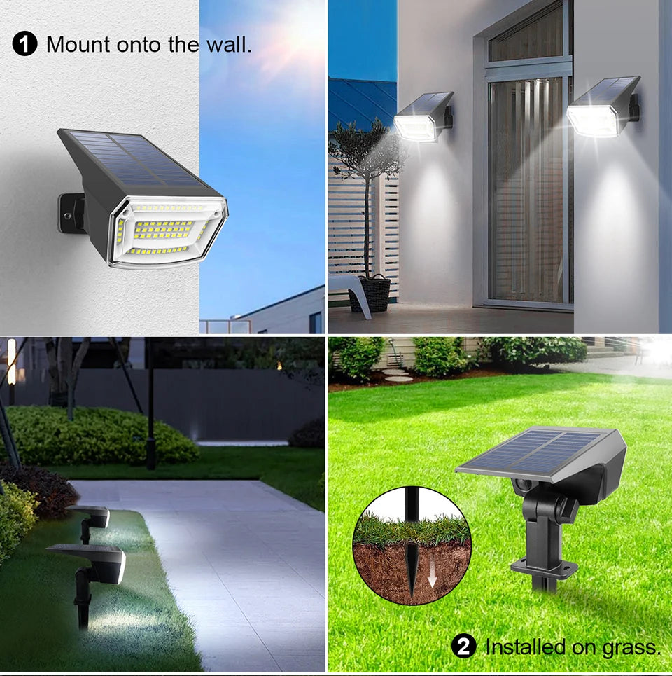 Garden Solar Lights Outdoor Waterproof Solar Powered Lamp Patio Backyard Lawn Light Lanscape Night Lighting Decoration