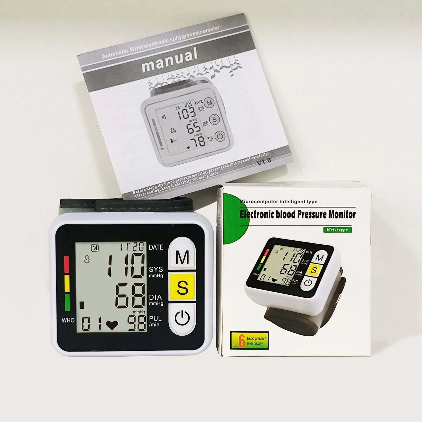 Digital Wrist Blood Pressure Monitor Medical Upper Arm Sphygmomanometer Automatic Tonometer Tensiometro Blood Pressure Meter
