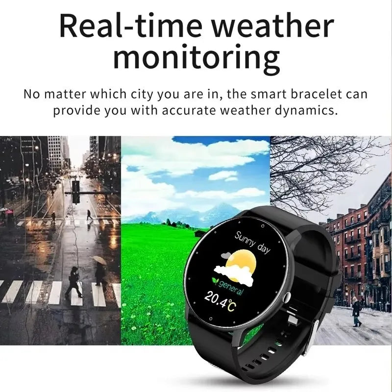 LIGE New Smart Watch Men Riding Sports Fitness Health Monitor Watch IP67 Waterproof Bluetooth Call For Android ios Smartwatch