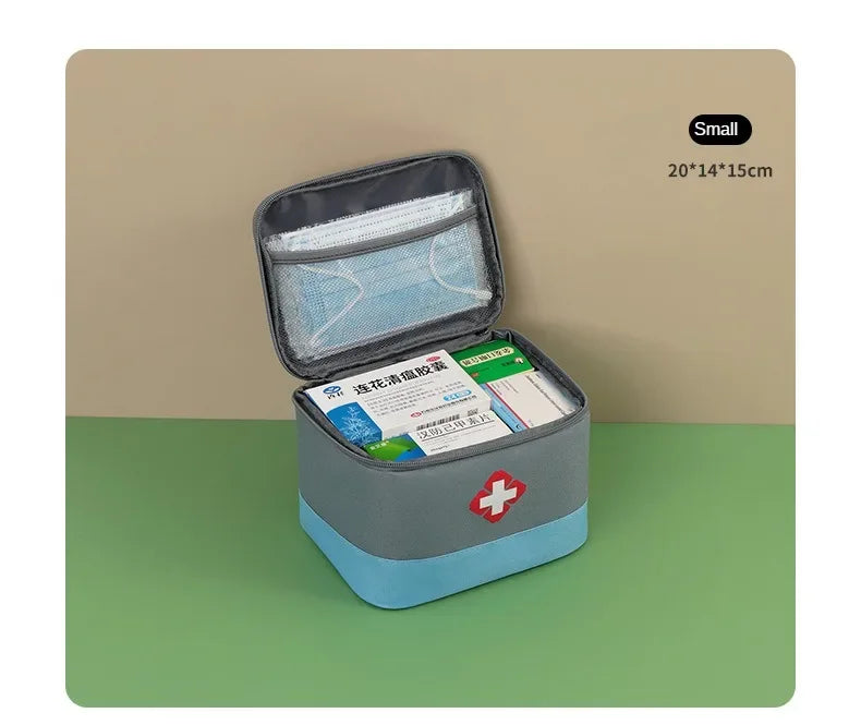 First Aid Kit Medicine Storage Bag Portable Outdoor Rescue Bag Household Large Capacity Medical Kit Storage Organizer