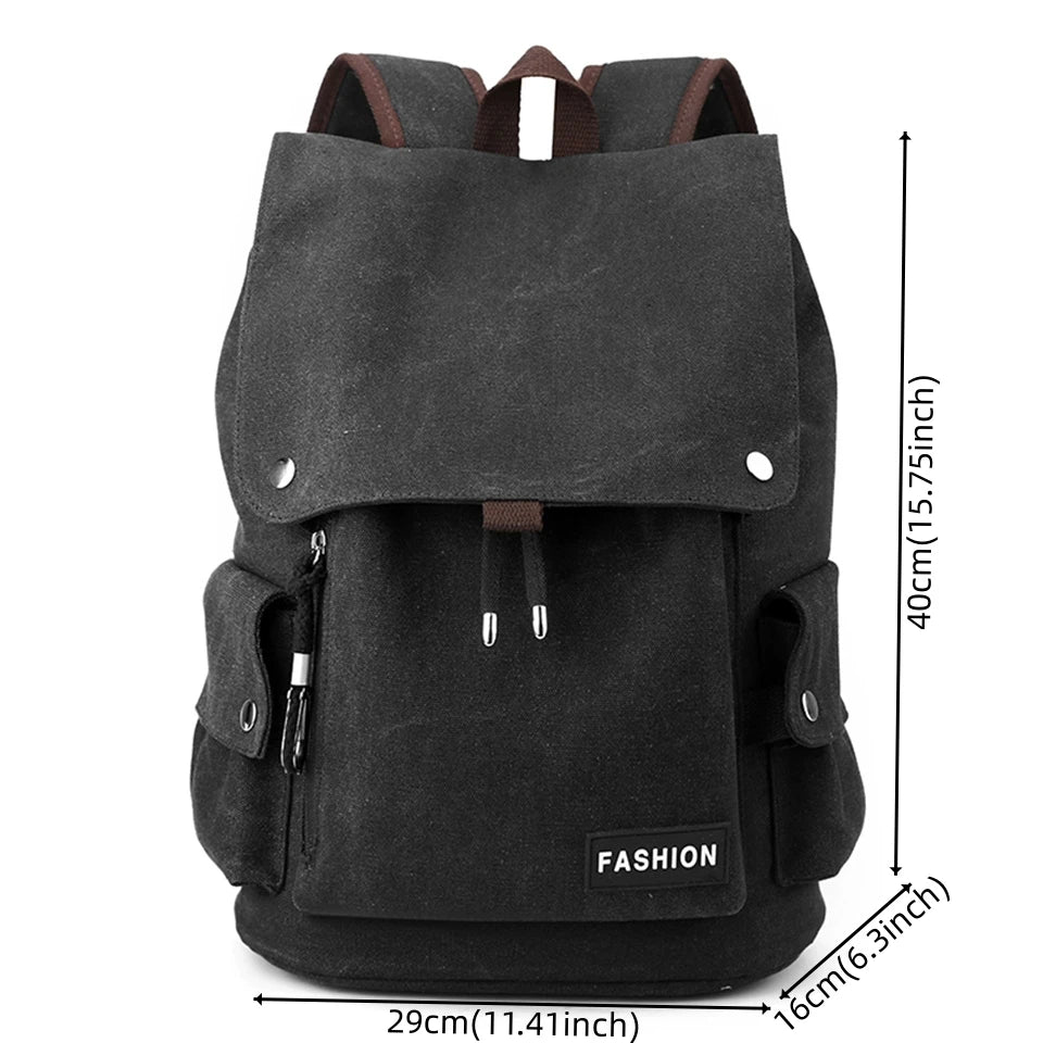 Men Backpack Retro Travel Bagpack Large Capacity Backbag College Student school bags for teenager Men Shoulder bag