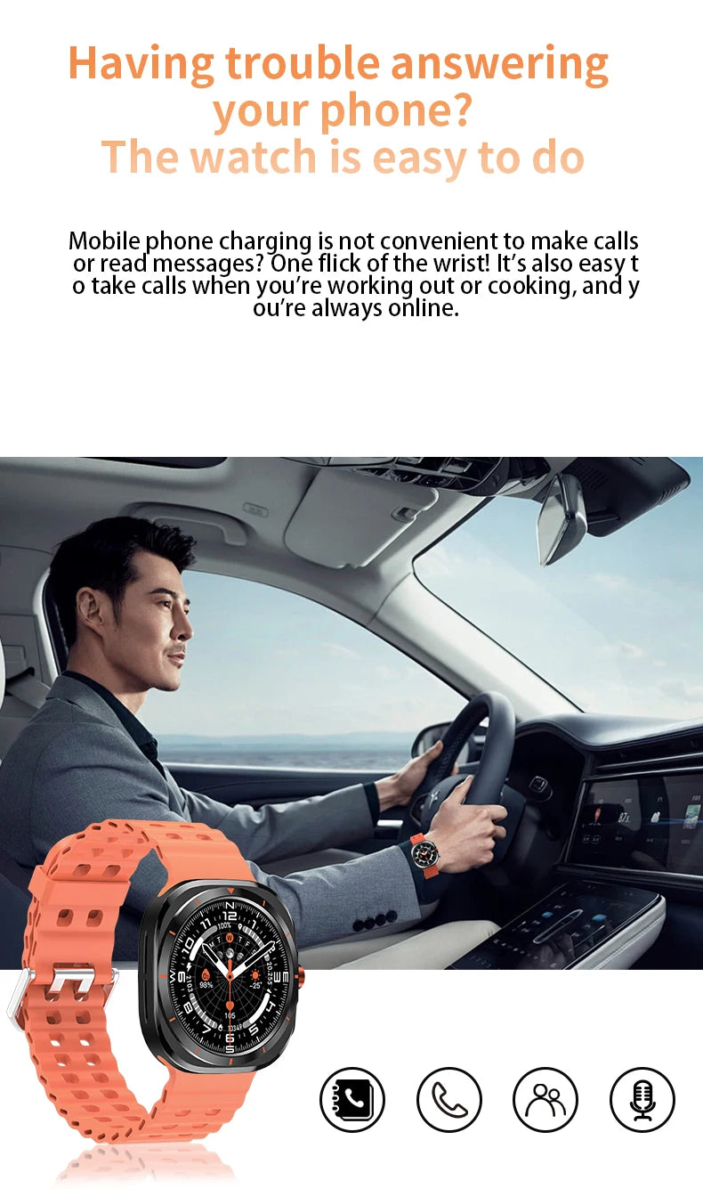 LAXASFIT 2025 New Smart Watch GT7 Ultra Men's Multifunctional Sports Fitness Tracker Health Ladies Smartwatch Gift
