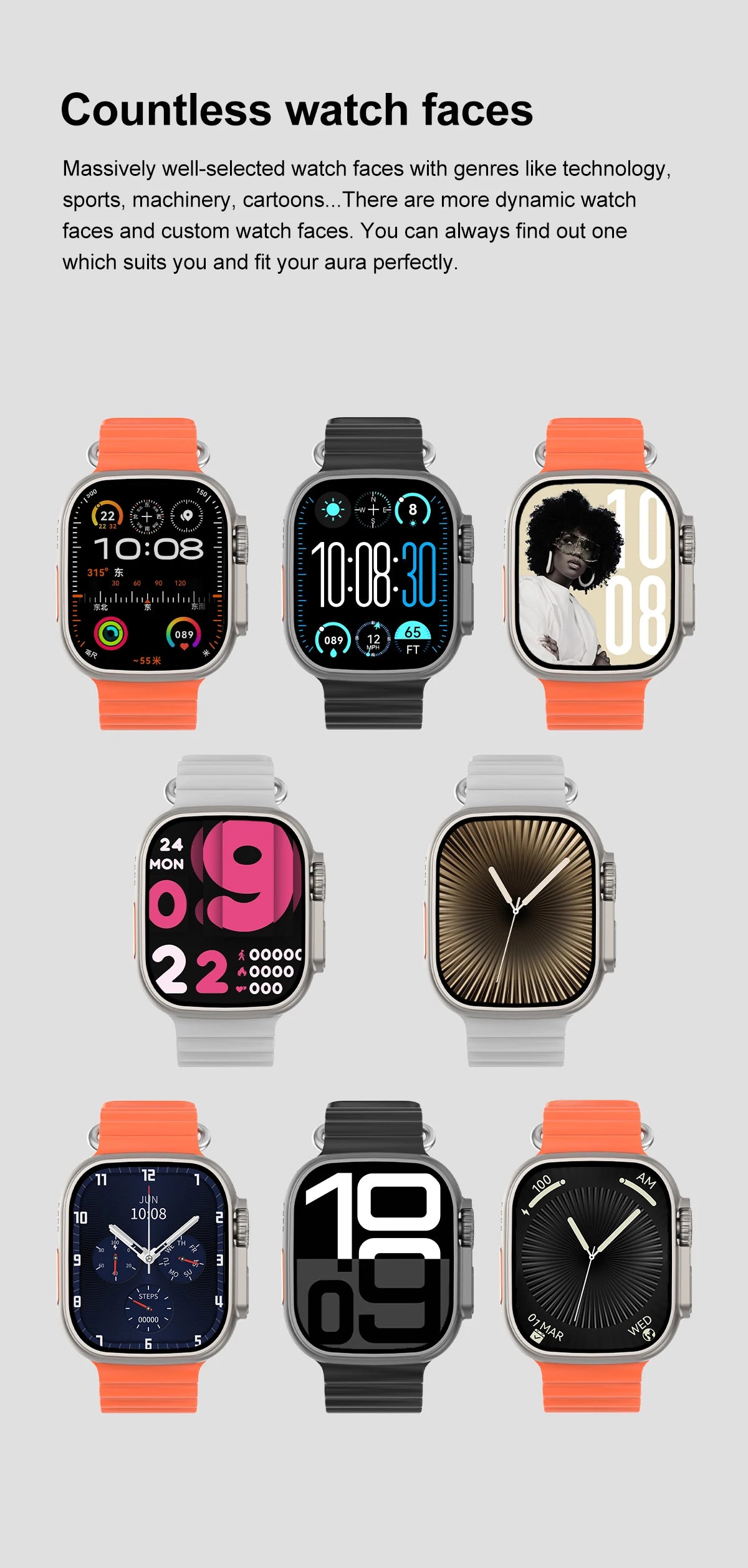 DT Ultra 3 Pro Smart Watch HD AMOLED Screen 32GB MP3 MP4 Player APP Store GPS Navigator ChatGPT NFC Sports Smartwatch Men Women