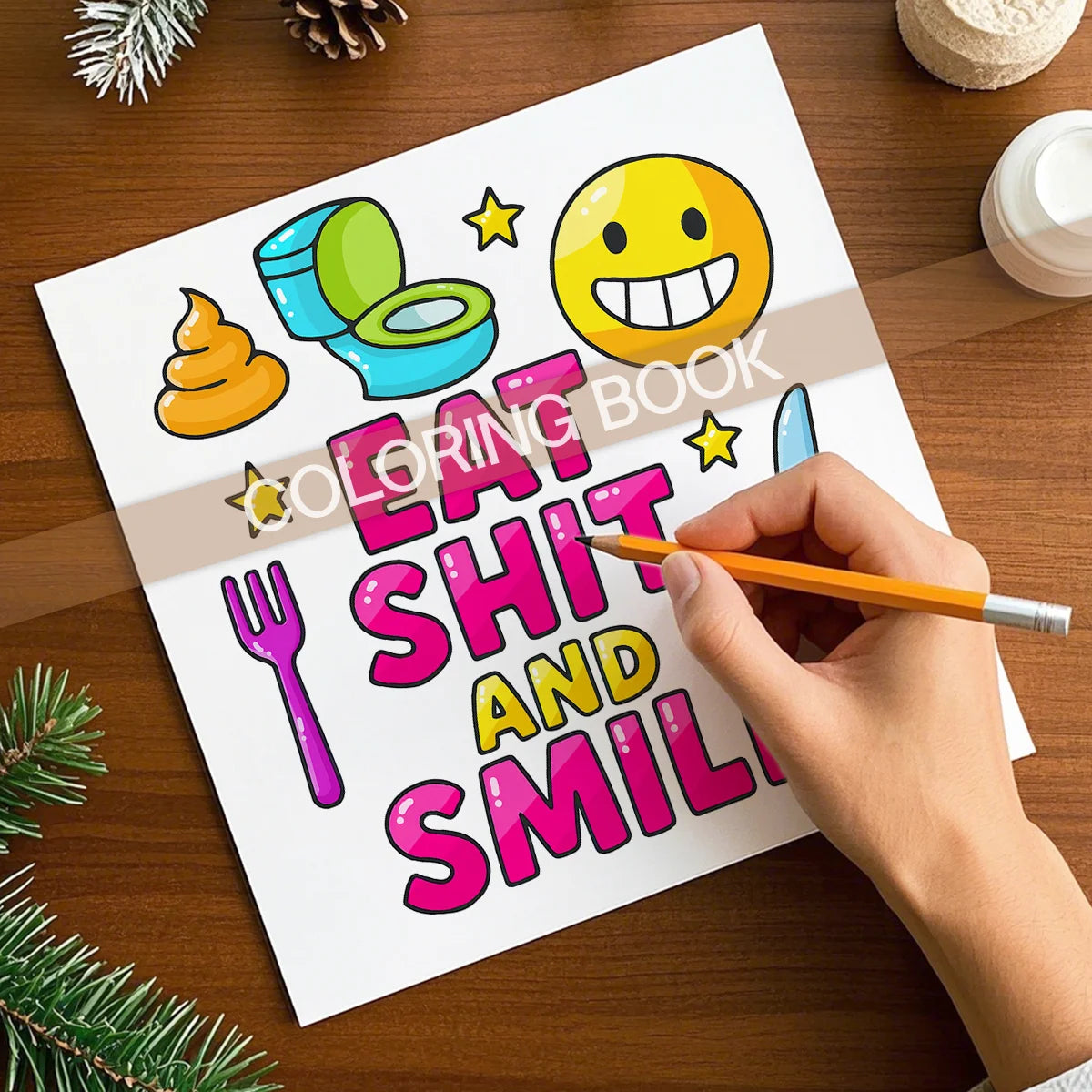 SWEAR WORD Coloring Books For Adults And Teens Featuring Cute Puppies Cartoon Coloring Books To Relax In A Cozy Hygge Moment