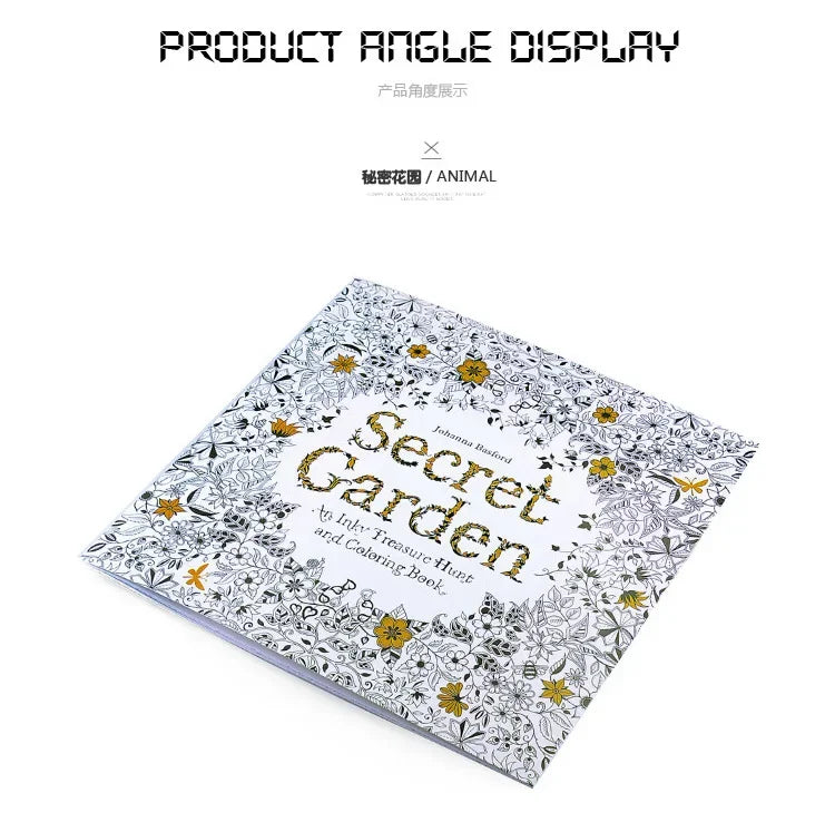 1PCS 24 Pages Mandalas Flower Coloring Book For Children Adult Graffiti Drawing Coloring Book Set Art School Supplies