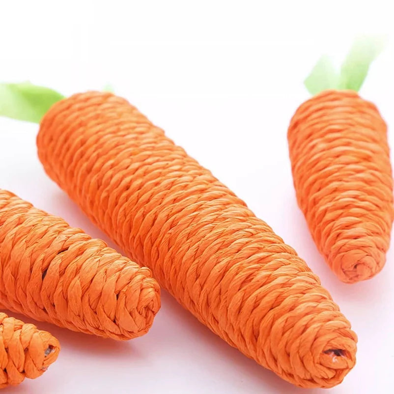 Cat toy Audible carrot tickling cat stick high and boring baby cat molar stick Bite resistant cat scratching board pet products