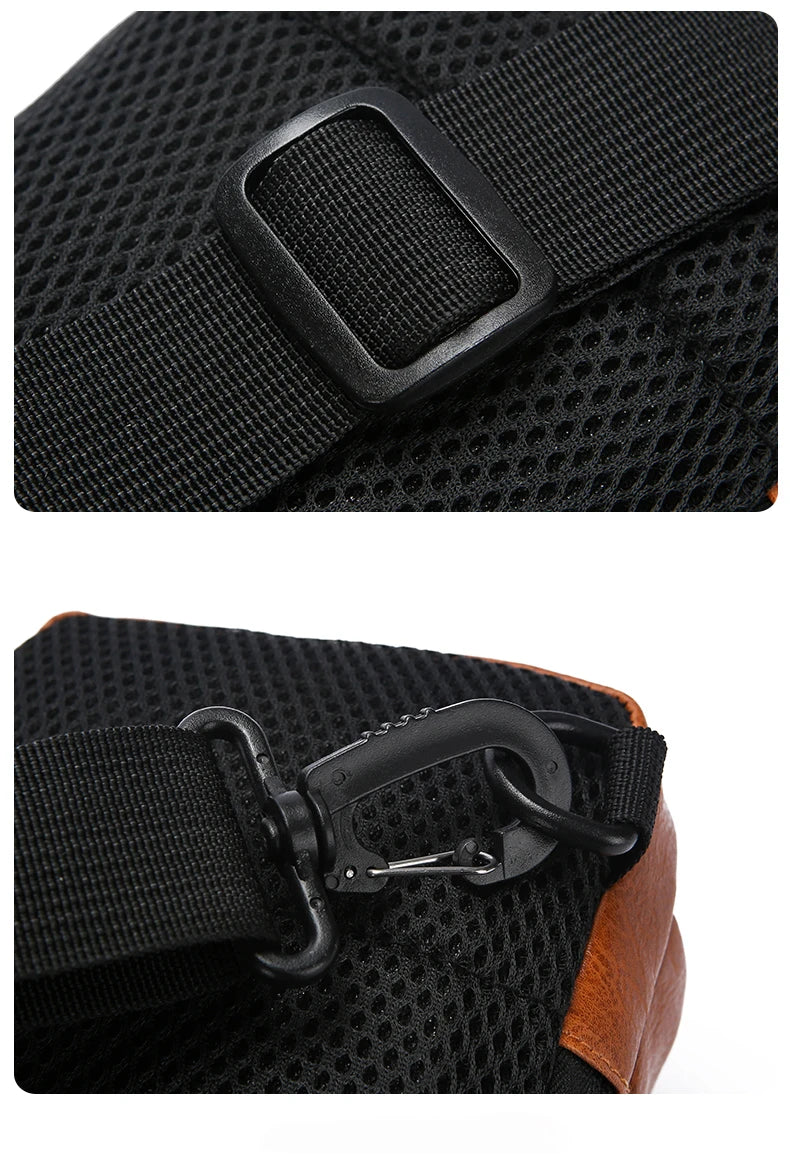 Men's Multifunction Anti-theft USB Chest Bag, Sling Shoulder Bag, Password Lock Crossbody Bag Suitable for Cycling