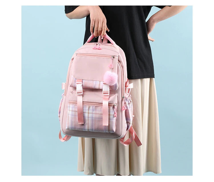 Cute Axolotl Backpack Print Backpacks Girls School Bag for Teenager Laptop Backpack