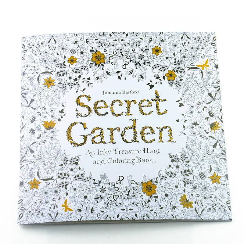 24 Pages Coloring Book for Children Adult Relieve Stress Kill Time DIY Painting Drawing Book Painting Kids Educational Toys