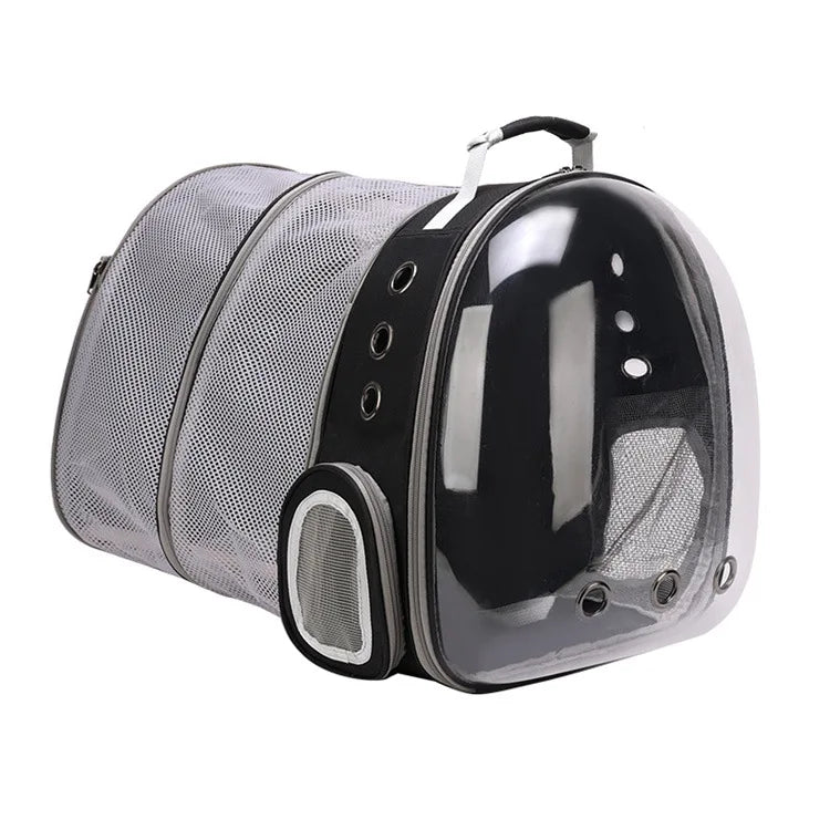 Pet Backpack Transparent Space Capsule Double Shoulder Cat Go Out Backpack Expandable Cat Bag Go Out Portable Small Dog Bag